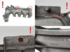 Kolektor Ssący 9647250480 0361L4 1.4 HDI Citroen C3