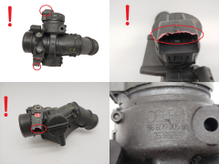 Przepustnica Powietrza Citroen Peugeot 0345E7 9660030580 1.6 HDI