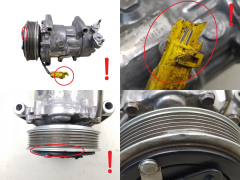 Kompresor Klimatyzacji 6453QE 9655191580 Sanden SD6V12 1449 Citroen Peugeot 66