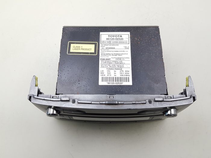 Radio Cd Mp3 Toyota Auris 86120-02520 12000-8900C101 W13805