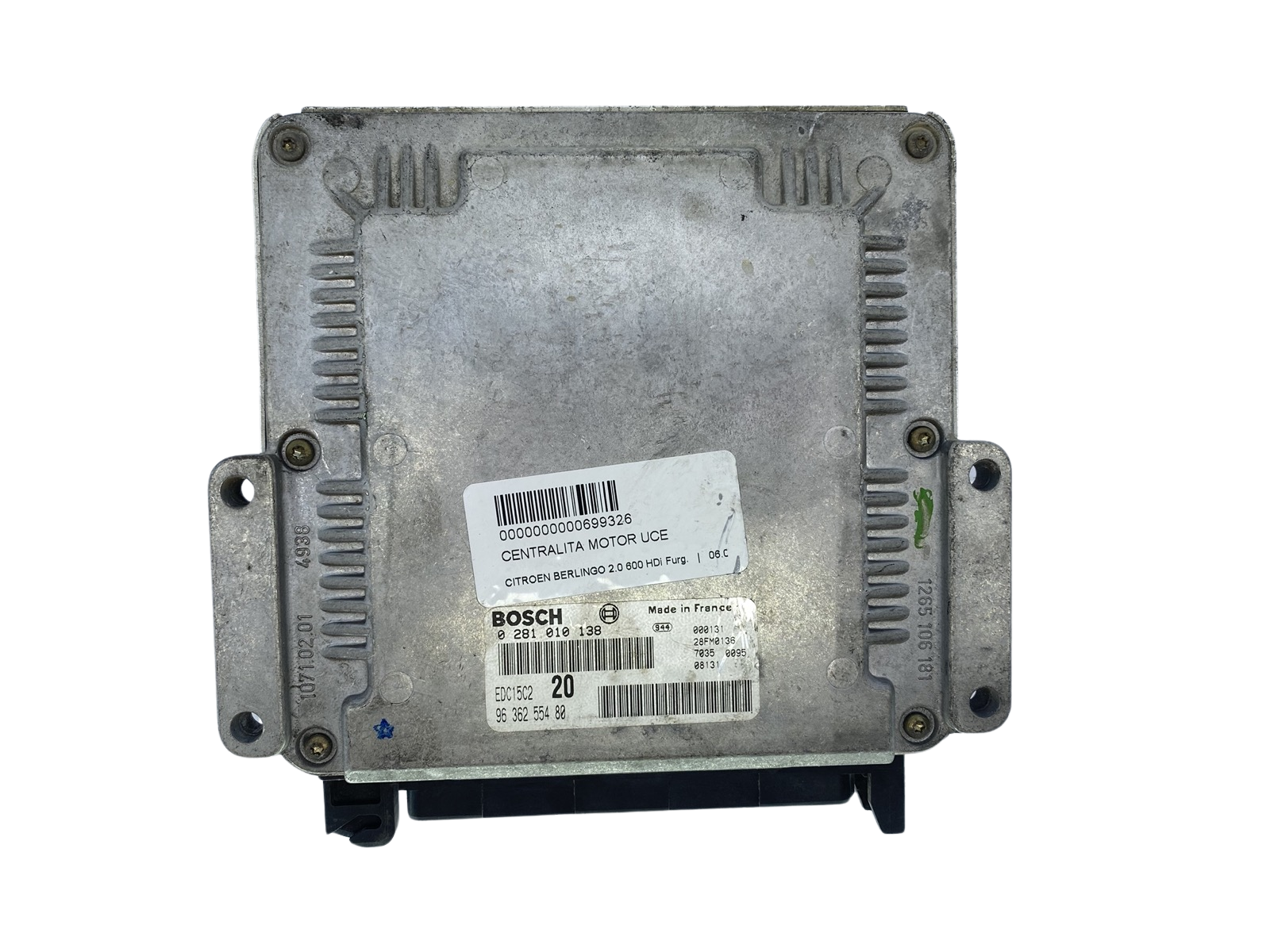 Sterownik 0281010138 9636255480 26FM0136 PSA Bosch 63663 main product photo